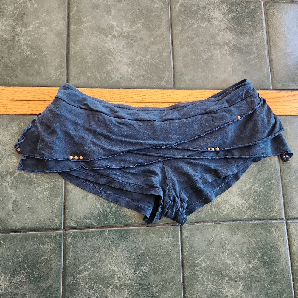Blue short shorts